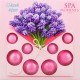 SPA MOMENTS - Zestaw musujscych kul do kapieli 4x20 i 4x30 g Hyacinth Kisses