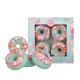 Spa Moments - Musujące Donuty, CONFETTI pianka pistacjowa 4 x 60 g
