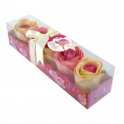Spa Moments - konfetti mydlane 5 x 16 g mix kolorów o zapachu róży
