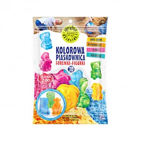 Sprytne Dzieciaki - Kolorowa Piaskownica, foremki-figurki 3D, bajkowe zoo