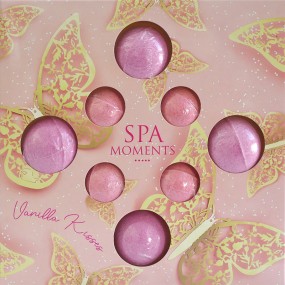 SPA MOMENTS - Zestaw musujących kul do kąpieli 4x30 g i 4x20 g Vanilla Kisses