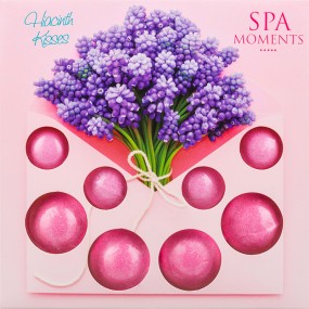 SPA MOMENTS - Zestaw musujscych kul do kapieli 4x20 i 4x30 g Hyacinth Kisses