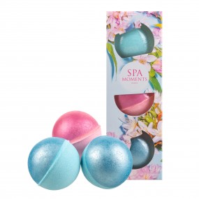 Spa-Moments - metalizowane kule do kąpieli 3 x 80 g o zapachu masła shea